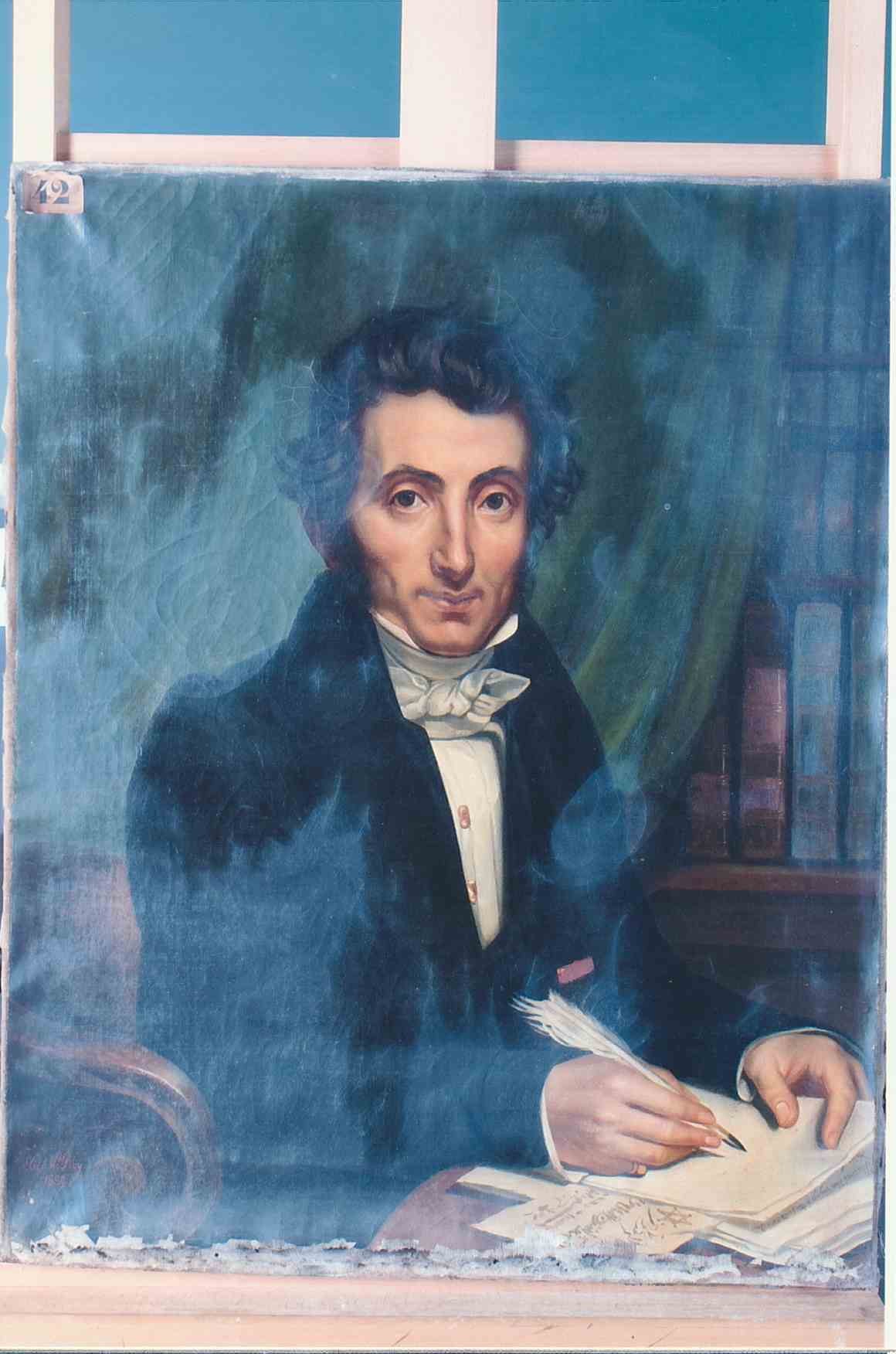 L'huile sur toile avant